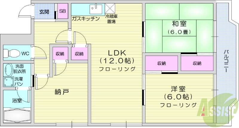 ファーストハイツ新田の間取り