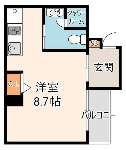 アスティナ弁天町の間取り