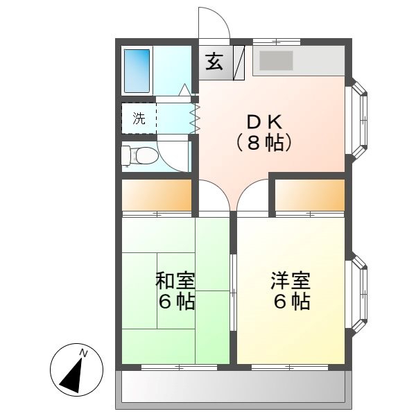 サンモール広瀬の間取り