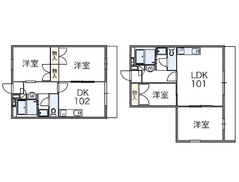 レオパレス祐ノ木の間取り