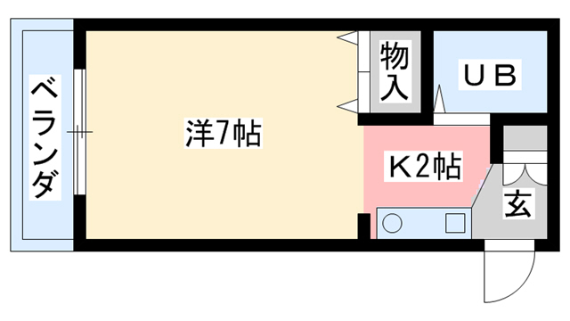 奈良市あやめ池南のマンションの間取り