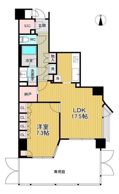 国立市北のマンションの間取り