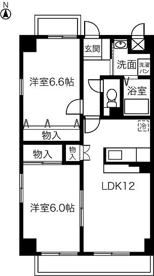 メトロ扶桑の間取り