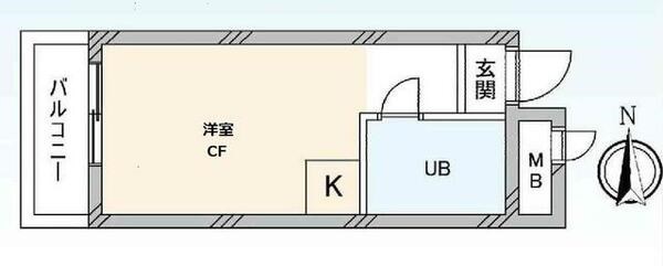 渋谷区代々木のマンションの間取り