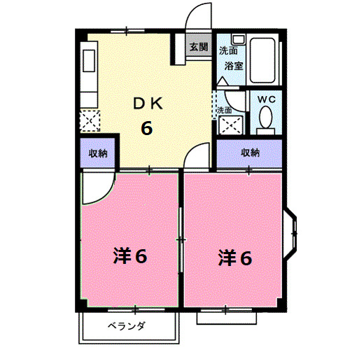 エルディムグリ ンの間取り