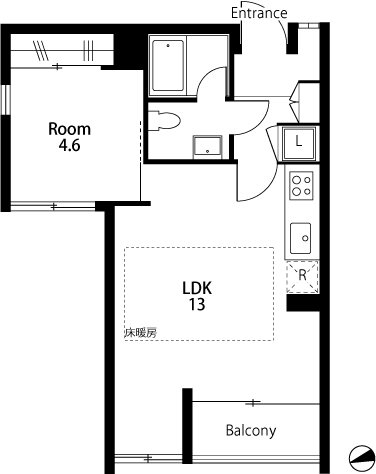 Apartment惣の間取り