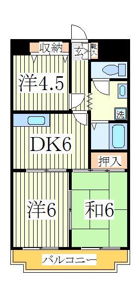 柏市旭町のマンションの間取り