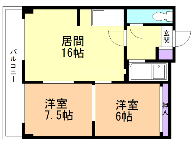 菅原マンションの間取り