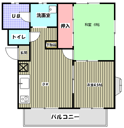 メゾンソレーユの間取り