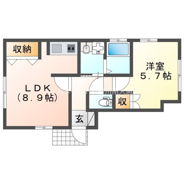 カーサ国府の間取り