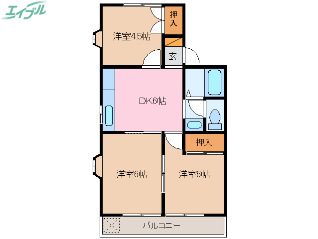 ノーブルときわの間取り