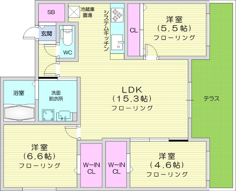 Augusta伏見の間取り