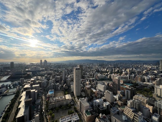 【シエリアタワー大阪堀江のバルコニー】