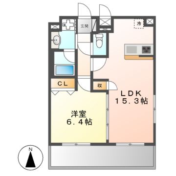 プレサンス名古屋ＳＴＡＴＩＯＮアブソリュートの間取り