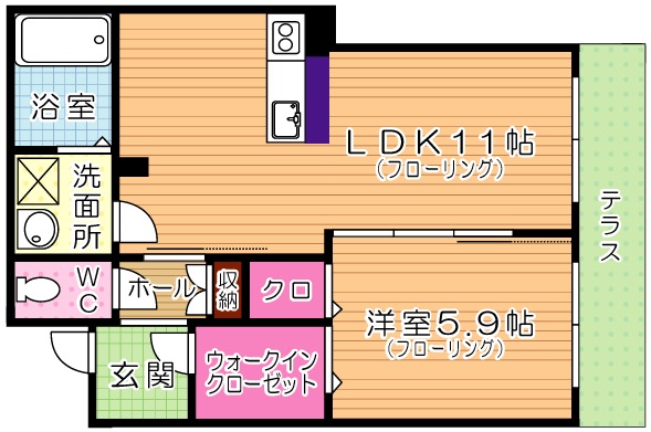 フレシール柳町の間取り