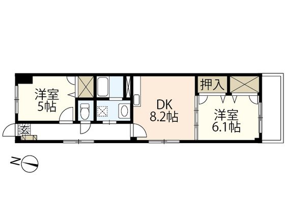 サンコーポ輝の間取り