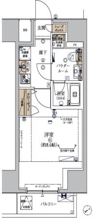 ＥＣＲＥＤＥ蒲田ＥＡＳＴの間取り