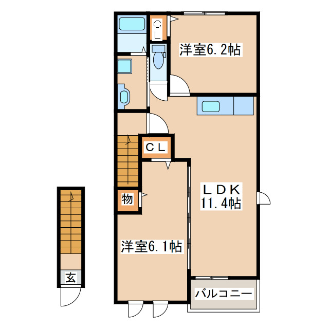 ブリッサ　セレノの間取り