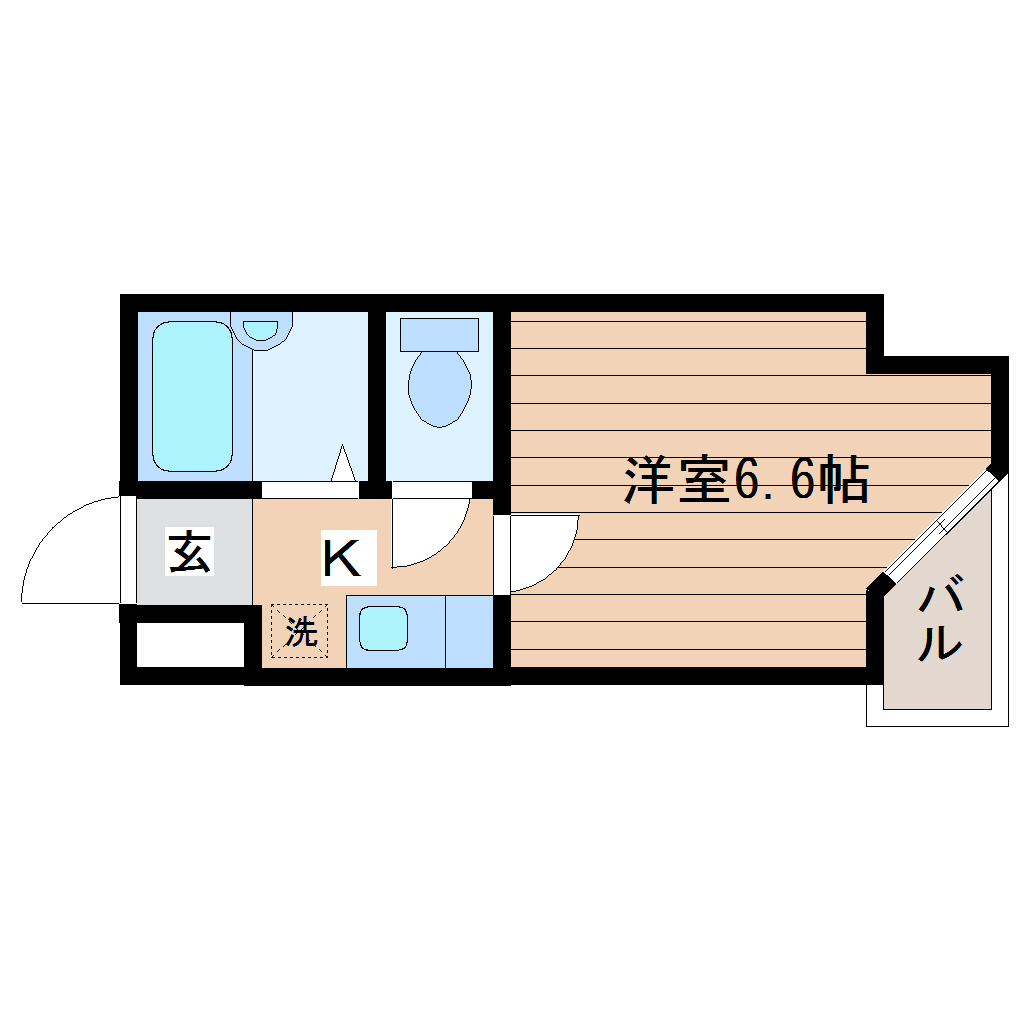 ベルシティ黒松の間取り