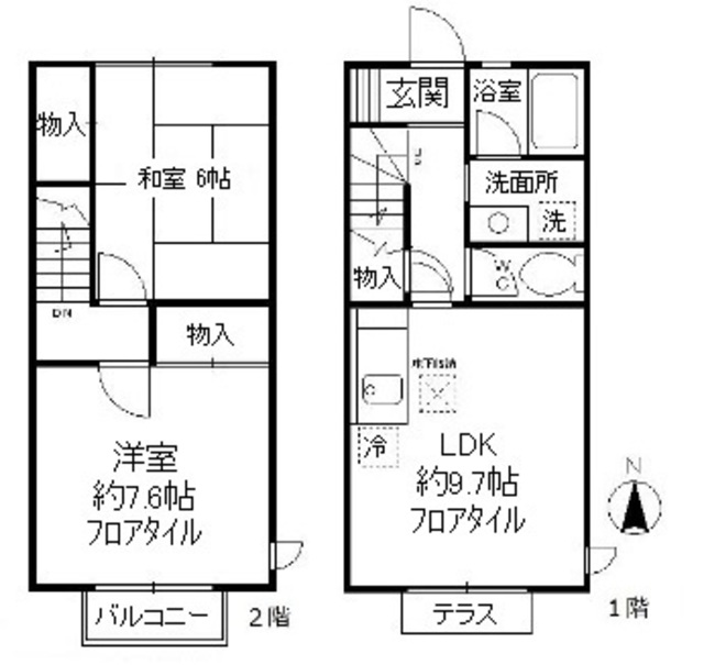 【サニーガーデンの間取り】