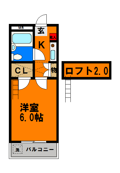 ジュネパレス千葉第24の間取り