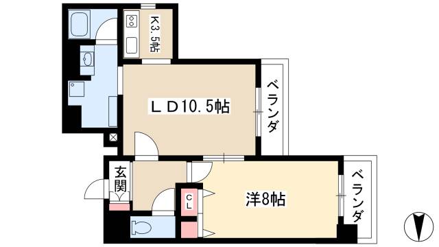 プレサンス泉セレグレードの間取り