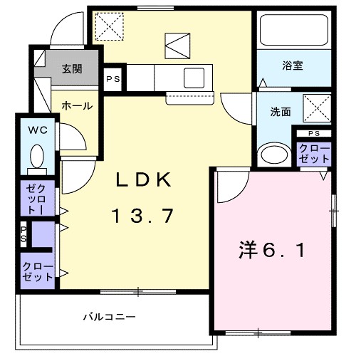 アベニール湘南の間取り