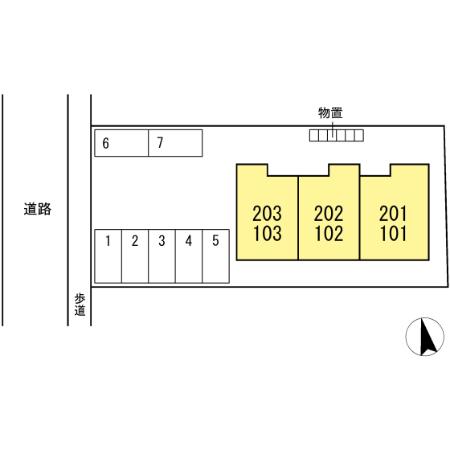 【D-roomISHIEIIの駐車場】