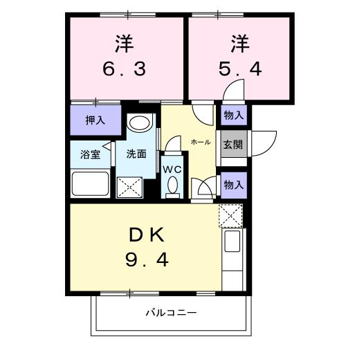 ブランシャトーの間取り