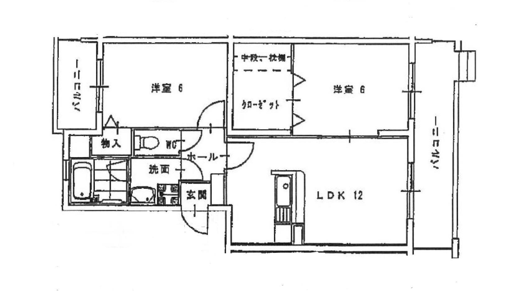 【エクセルシティ門司Ｂ棟の間取り】