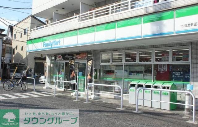 【市川市湊新田のアパートのコンビニ】