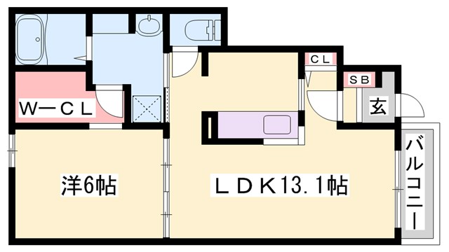 カルム城西の間取り