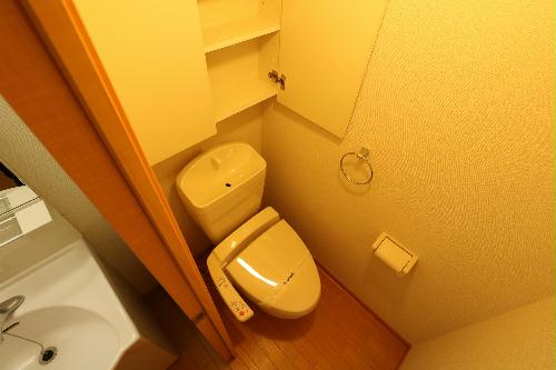 トイレ　温水洗浄便座を完備しており快適な毎日を！