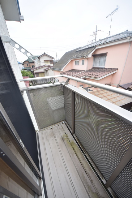 バルコニー　～今日は朝からお洗濯～