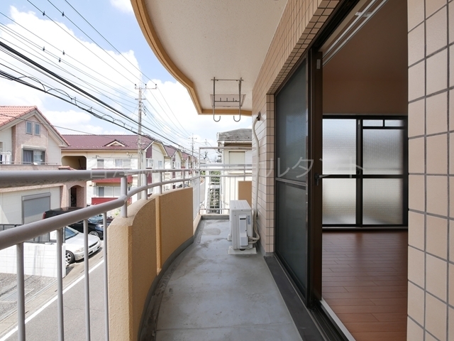 バルコニー　Ｌ字型２面バルコニー