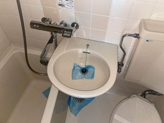 洗面設備　※別号室の写真です