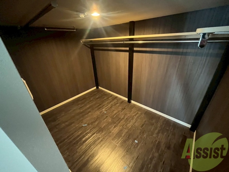 収納　洋室にはクローゼットがあるのですっきり片付きそうです。