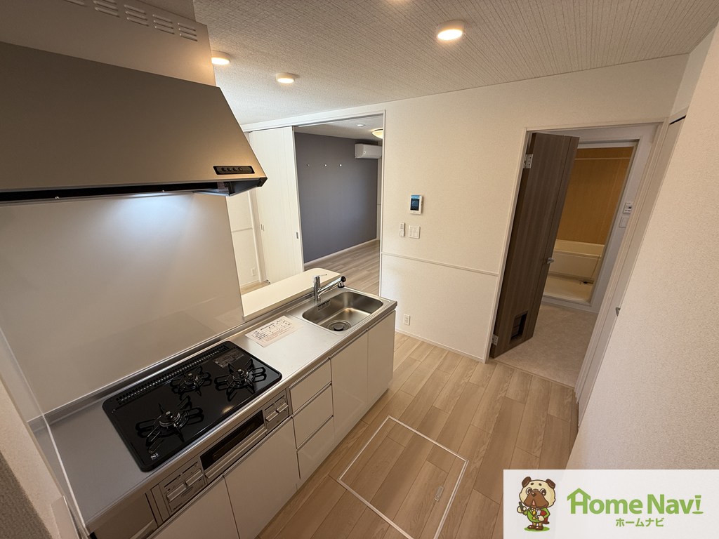 キッチン　浄水器一体型のキッチン