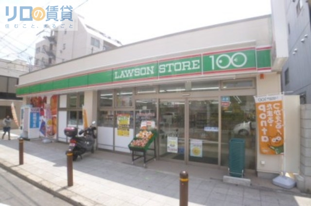 コンビニ　ローソンストア100東淀川相川店（コンビニ）まで215m