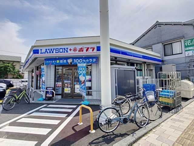 コンビニ　ローソン・ポプラ岡工前店（コンビニ）まで642m