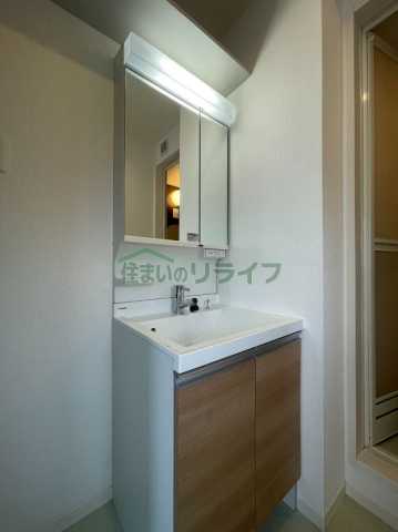 洗面設備　ヴィラハイブリッジの洗面所