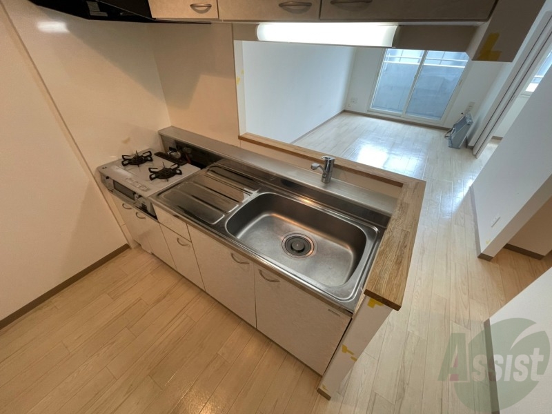 キッチン　清潔感がありお洒落なキッチンになっていました！