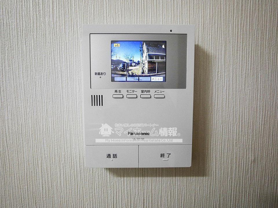セキュリティ　来客時に便利、TVモニター付インターホン！！