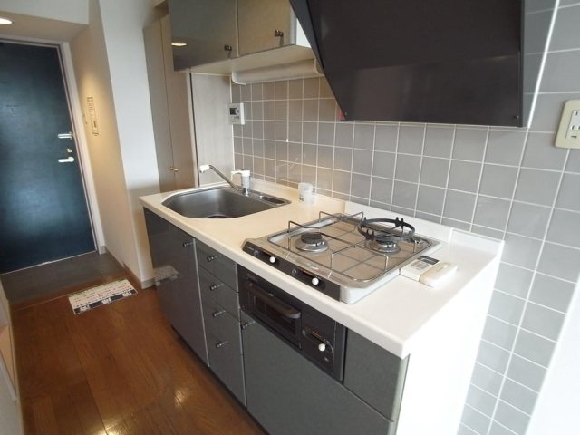 キッチン　システムキッチン(2口ガスコンロ・グリル付)