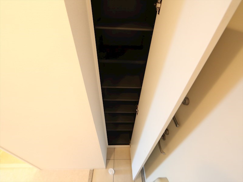 玄関　玄関　シューズボックス付