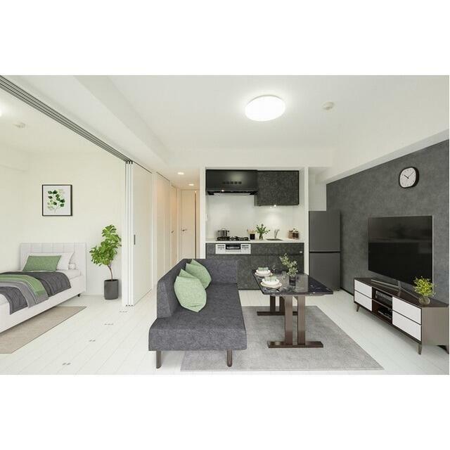 居室・リビング　家具・調度品等はCG加工です。実際の賃貸住居には含まれません