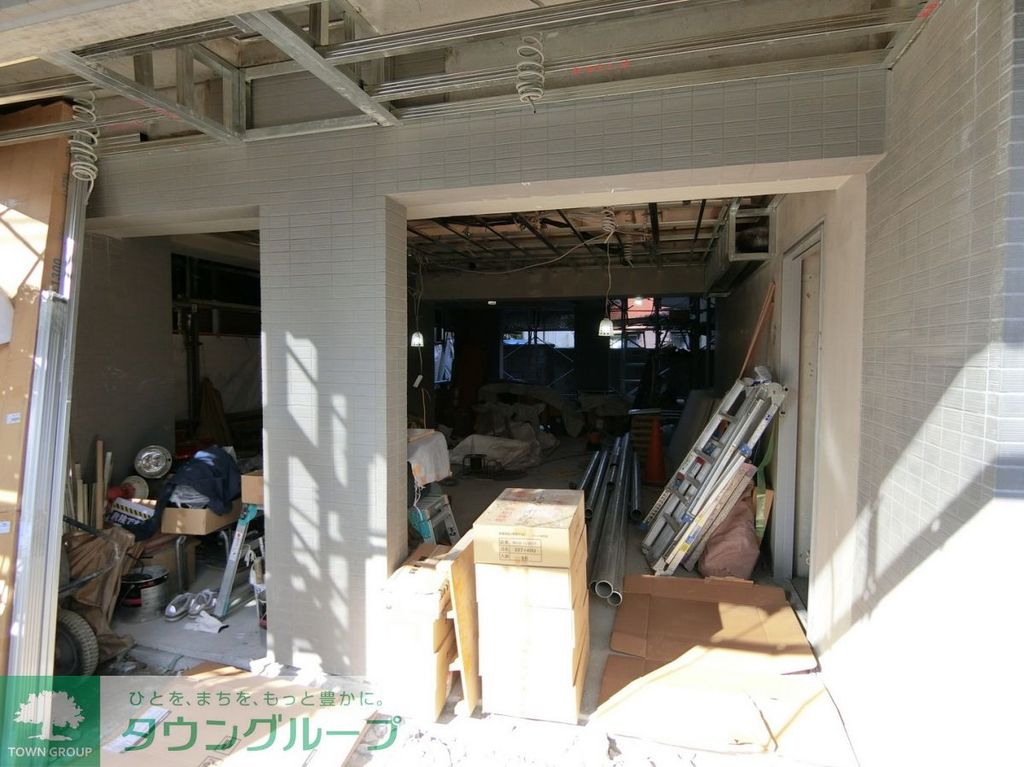 エントランス　建築中