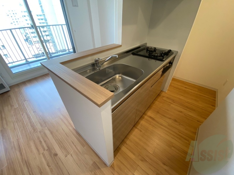 キッチン　システムキッチンなので、すぐお料理に使えます！