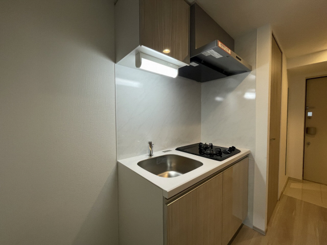 キッチン　コンパクトなキッチンで掃除もラクラク