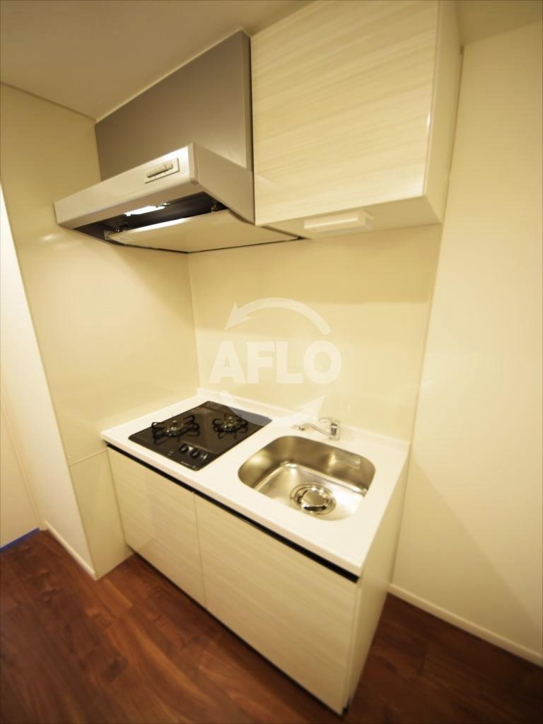 キッチン　セオリー難波WEST 　2口ガスシステムキッチン